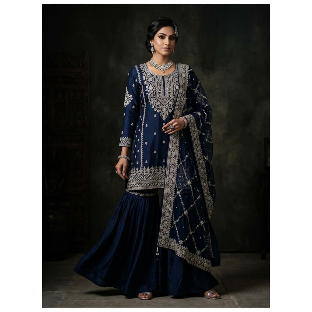 Rosewood Embroidered Kurta